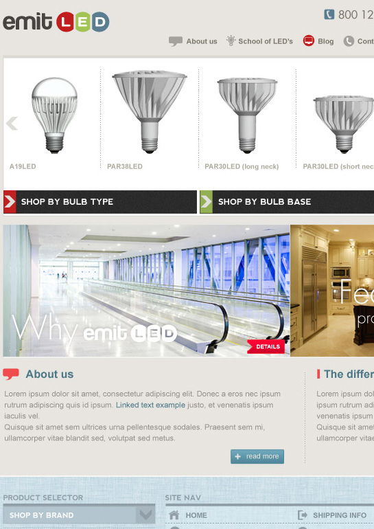 Design interfata grafica site e-commerce