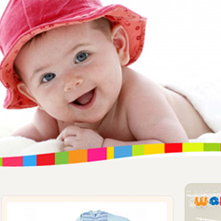 Interfata grafica pentru un magazin online cu articole de copii din Germania.