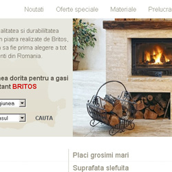 Autoco - Interfata grafica pentru un site de prezentare al unei companii producatoare de mobila din Brasov.
