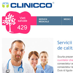 Propunere design site de prezentare pentru o clinica privata din Brasov.