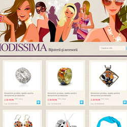 Design layout magazin virtual - produse unicat, realizate manual.