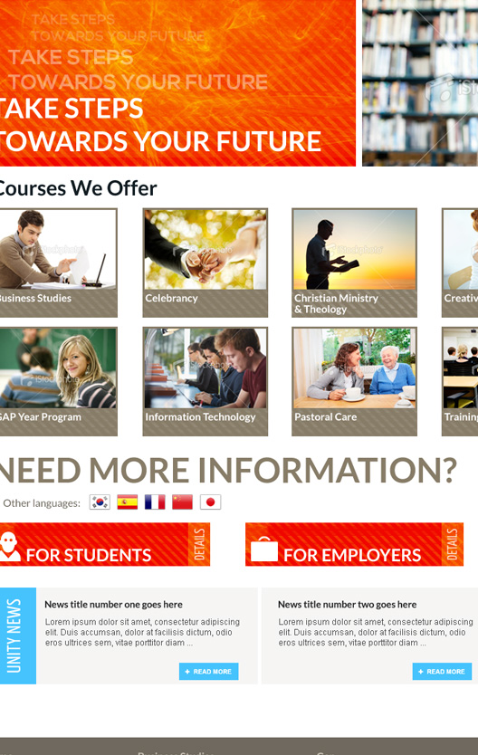 Layout design pentru un liceu din Canberra, Australia.